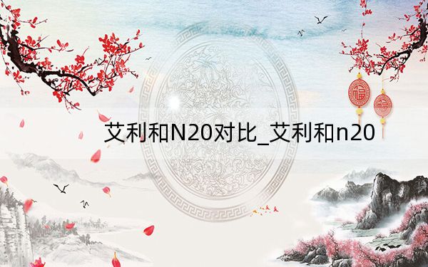 艾利和N20對比_艾利和n20