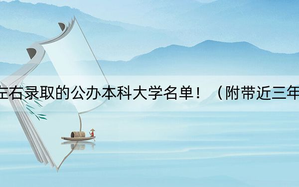 山東高考531分左右錄取的公辦本科大學(xué)名單?。ǜ綆Ы?31分大學(xué)錄取名單）