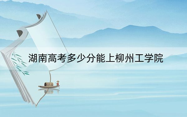 湖南高考多少分能上柳州工學(xué)院,？附2022-2024年最低錄取分數(shù)線