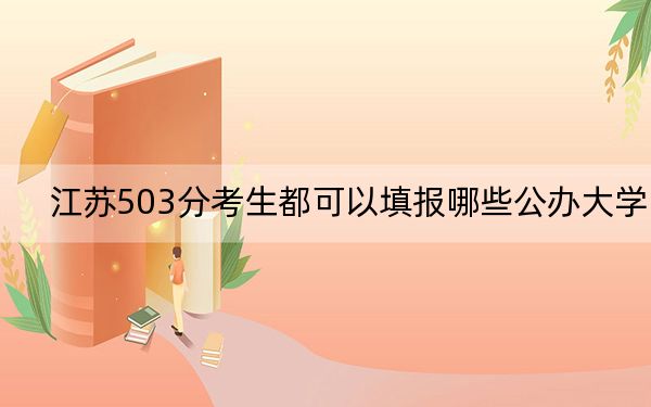 江蘇503分考生都可以填報哪些公辦大學(xué),？（附帶近三年503分大學(xué)錄取名單）
